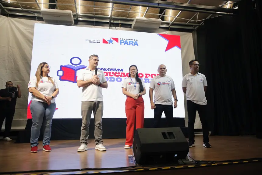 Secretário de Educação, Ricardo Sefer, conduziu a abertura do evento e falou da importância da caravana como inclusão à educação de qualidade para todos