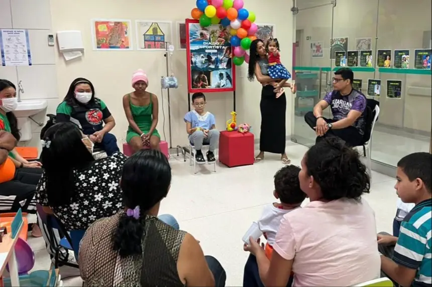 Roda de conversa abordou curiosidades sobre treinos, medalhas, rotina e sonhos.