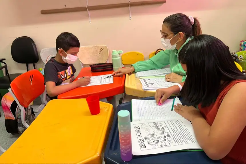 Atividades da classe hospitalar no Hoiol