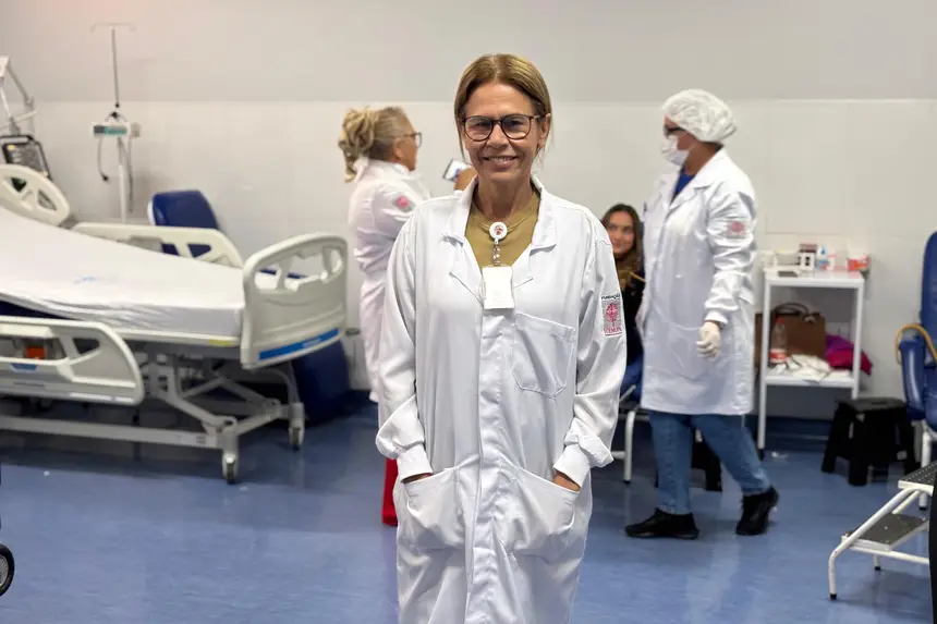 Silvia de Oliveira – Farmacêutica do Hemopa “Manter os estoques abastecidos garante atendimento rápido e seguro.”