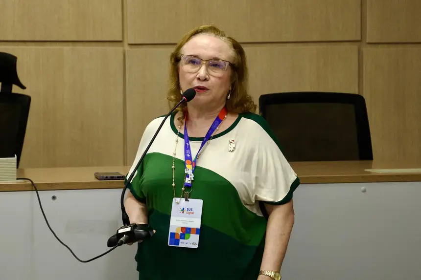 Foto: Kamila Canhedo / Ascom Sespa Sônia Bahia, coordenadora Núcleo de Informação em Saúde e Planejamento (Nisplan) e Representante Estadual da RNDS na Sespa e junto ao Ministério da Saúde