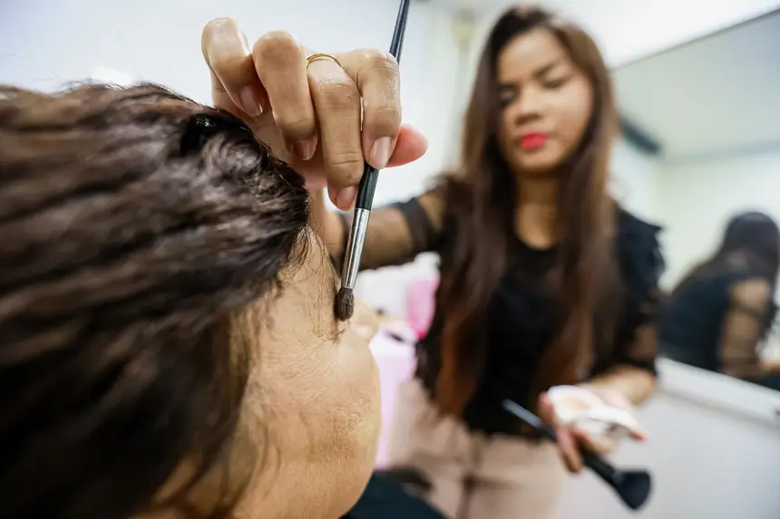 Momento de cuidado pessoal