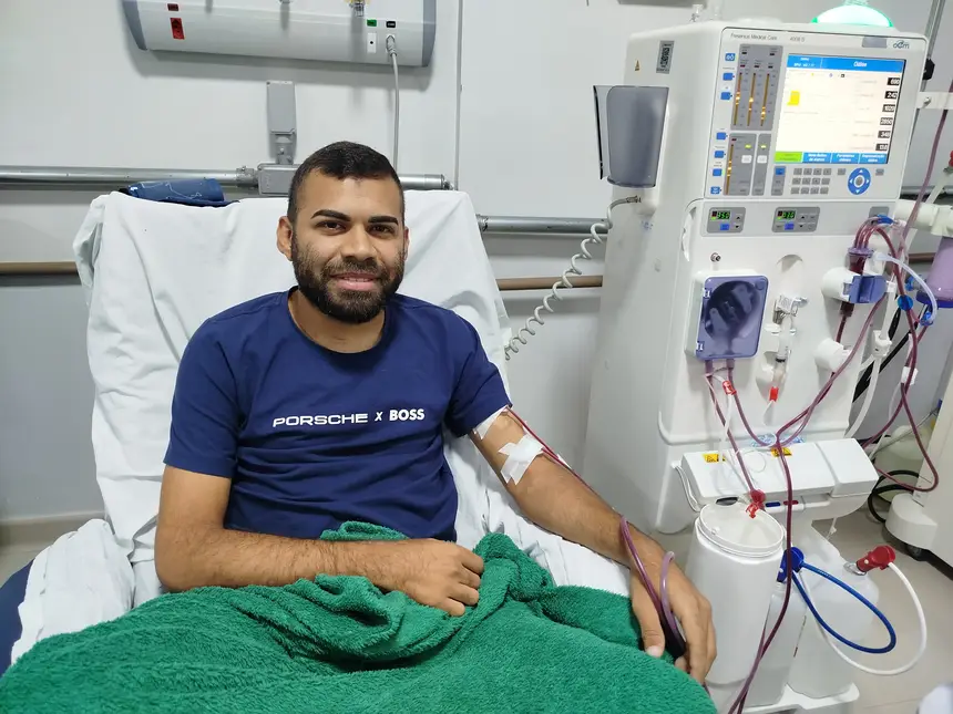 Carlos André, 25 anos, morador de Bom Jesus, na região de Carajás, realiza tratamento há dois anos no Regional de Marabá