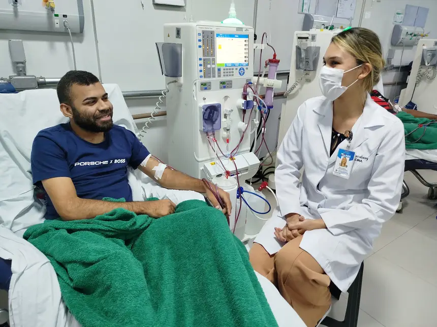 Carlos André, 25 anos, morador de Bom Jesus, na região de Carajás, realiza tratamento há dois anos no Regional de Marabá