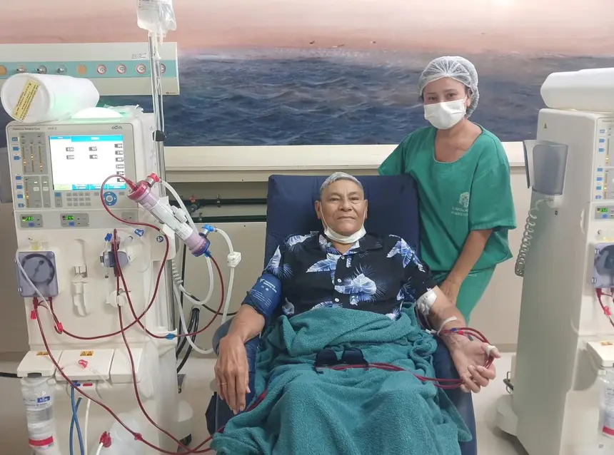 Alex da Silva, realiza tratamento no HGT há mais de um ano e elogia a assistência recebida