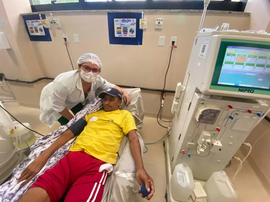 Usuário Antônio Corrêa agradece o atendimento diálitico recebido no Regional dos Caetés