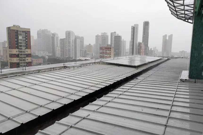 Foto: Divulgação Captação de água da chuva