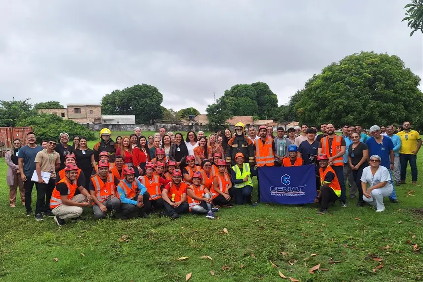 Simulação contou com apoio dos colaboradores