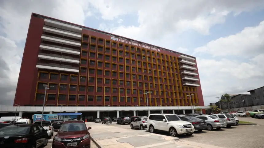 Fachada do Hospital Regional Dr. Abelardo Santos, em Icoaraci, que superou a marca de 1 milhão de atendimentos em 2025