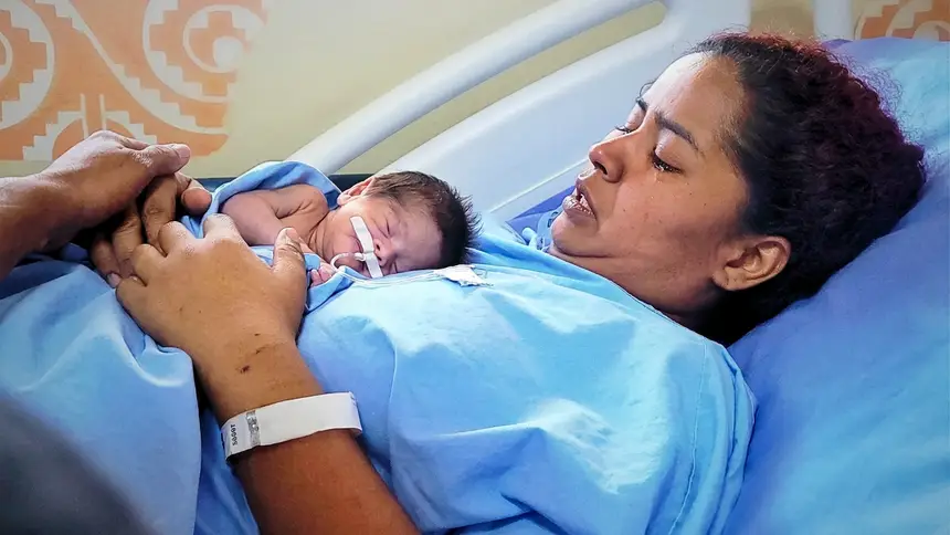 Foto: Divulgação Wilmara Bentes em tratamento de alta complexidade no Hospital Abelardo Santos, após quadro grave de eclâmpsia e AVC