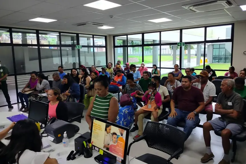 Ambulatório com bastante movimento