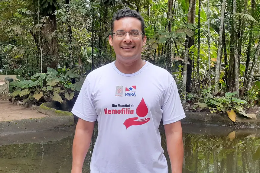 Robson Paixão, farmacêutico da Fundação Hemopa: “O cuidado é contínuo e integrado”.