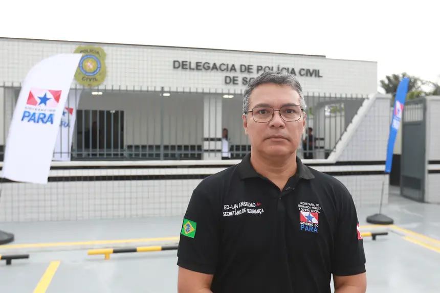 Ed-Lin Anselmo, Sec de Segurança <div class='credito_fotos'>Foto: Marcelo Lelis / Ag. Pará &nbsp;&nbsp;|&nbsp;&nbsp; <a href='/midias/2026/originais/20260430112409-GF00026981-F00516693.jpg' download><i class='fa-solid fa-download'></i> Download</a></div>