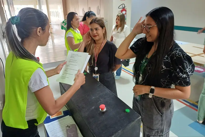 Participantes responderam perguntas sobre a higienização das mãos