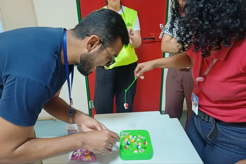 Pescaria foi uma das categorias disponiblizadas a título de jogos lúdicos
