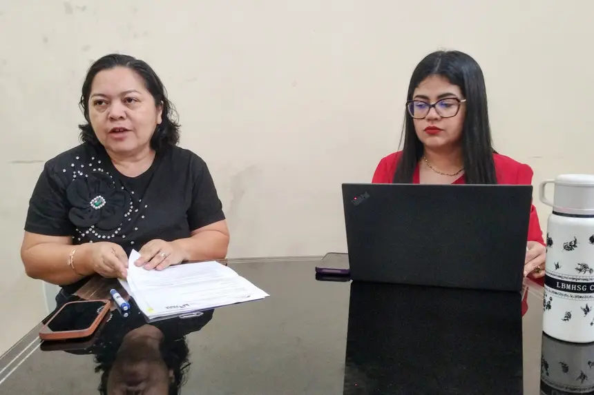 Cimara Vidal (à esquerda), presidente do Coned, e Renata Hage, coordenadora de prevenção às drogas na Seju