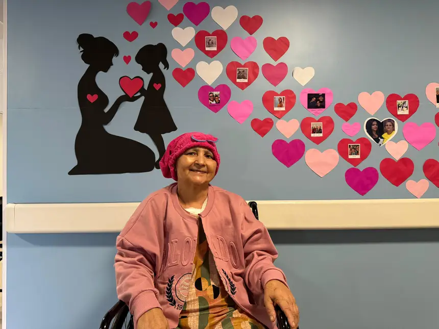 Foto: Divulgação Paciente do Hospital Ophir Loyola, Vera Lúcia no evento de dia das mães “Mãe: amor que permanece”