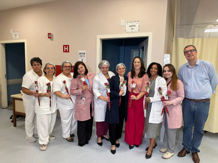 Foto: Divulgação Equipe multiprofissional do Centro de Cuidados Paliativos Oncológicos, organizadora do evento pelo Dia das Mães