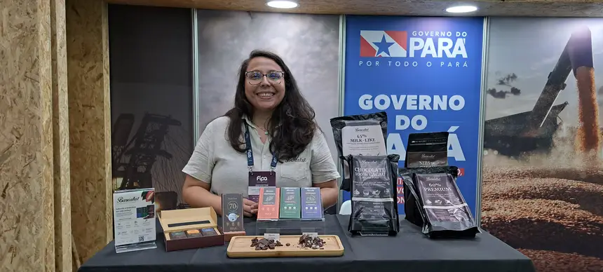 Yasmin Cantuária, sócia-fundadora da Barcalat Chocolates Amazônicos Veganos.