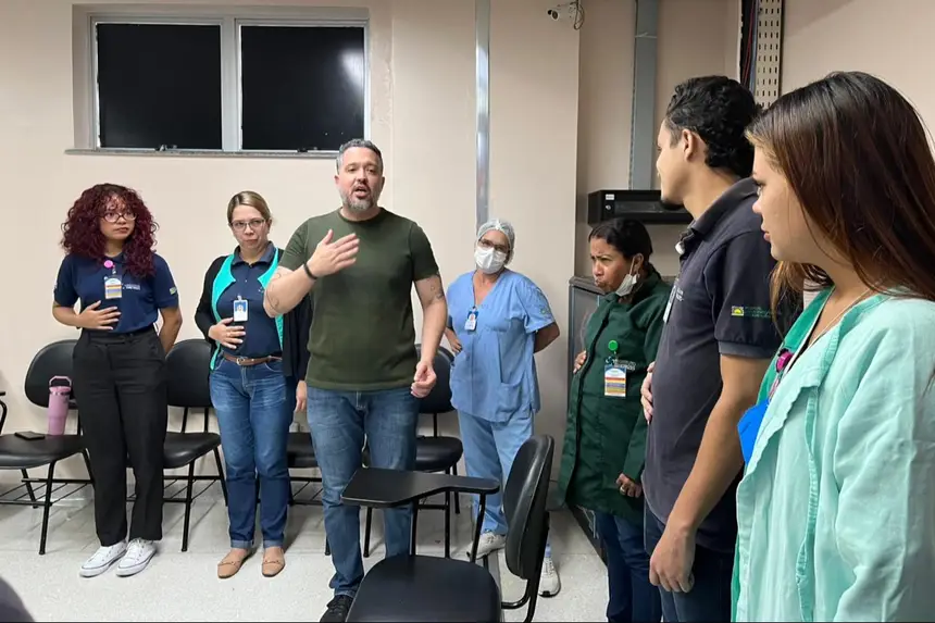 Oficina do Riso mobilizou colaboradores em um momento de integração, criatividade e troca de experiências