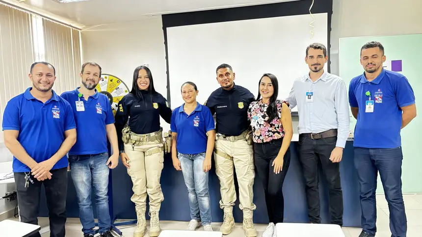 Foto: Ascom/HRSP Equipe do Hospital Regional e PRF unidas pela conscientização no Maio Amarelo