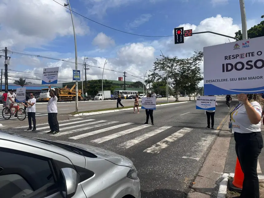 Respeito aos pedestres também foi destaque da campanha