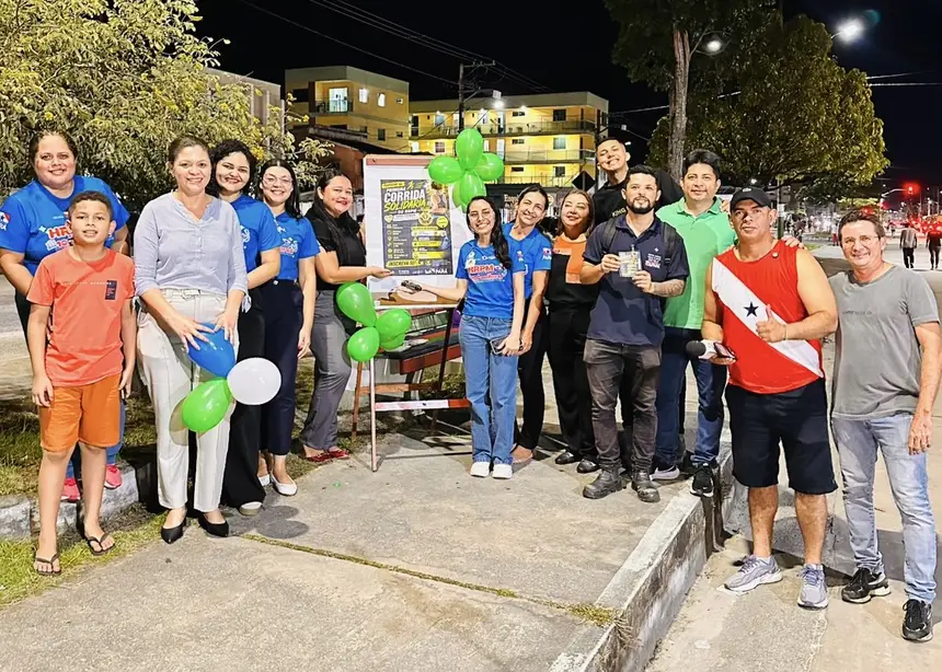 Comissão organizadora da I Corrida Solidária Ambiental do HRPM