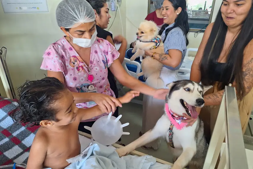 Pet Terapia transforma ambiente hospitalar