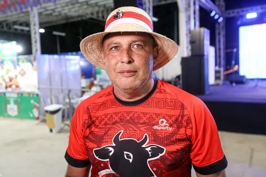 Ivan Sarmento, diretor do Boi de Máscara Preto Velho (São Caetano de Odivelas)
