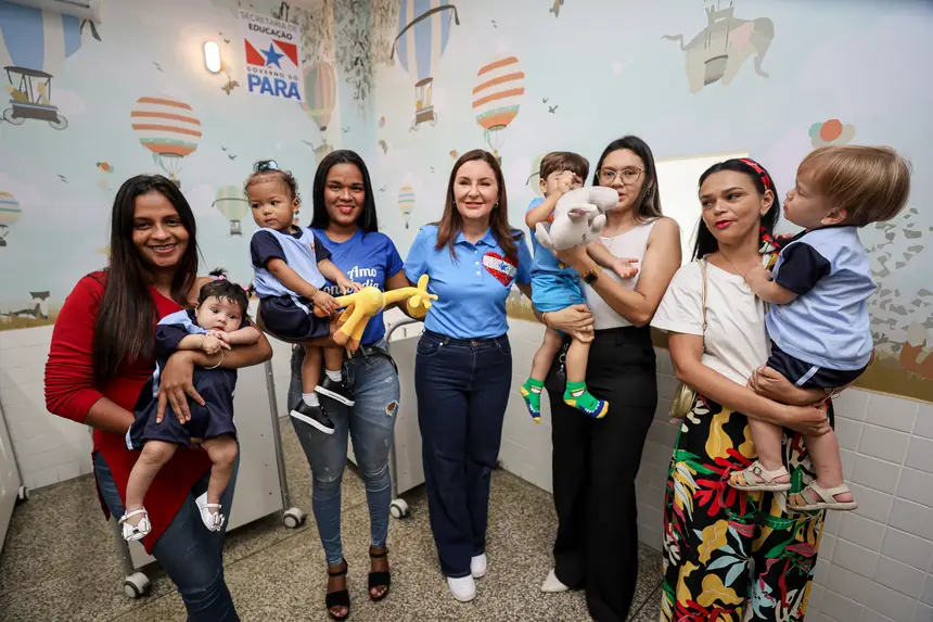 Foto: Bruno Cruz / Ag. Pará A 30ª unidade do programa estadual que amplia o atendimento em tempo integral para a educação infantil foi entregue pela governadora Hana Ghassan