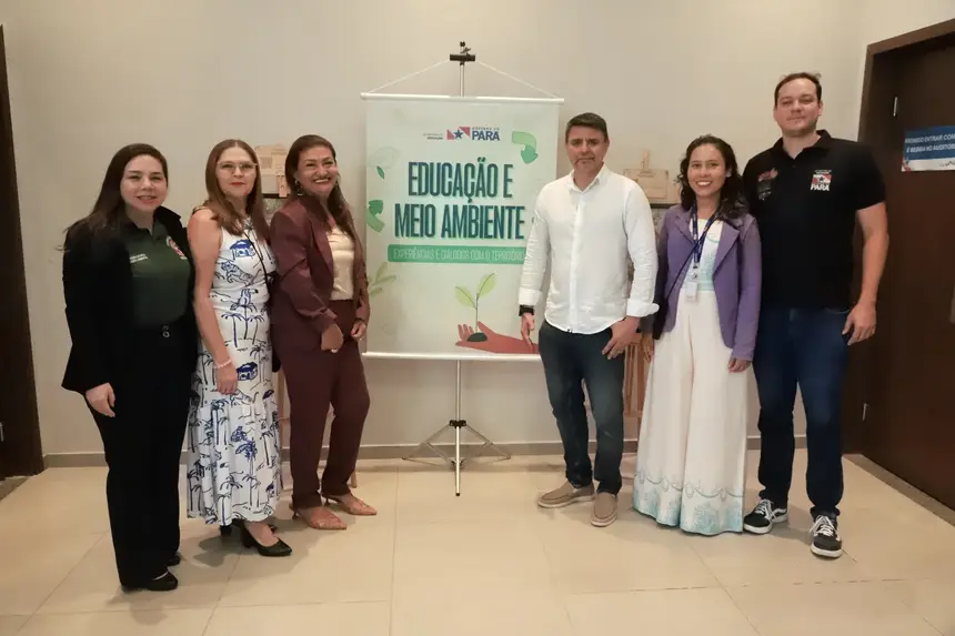 Equipe da Coordenação de Educação Ambiental da Seduc 