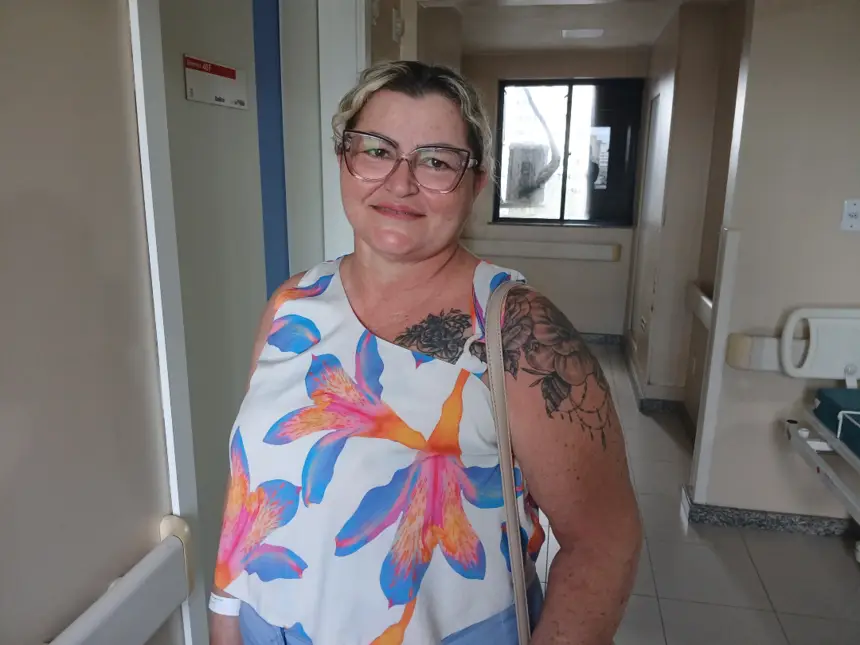 Foto: Divulgação Moradora de Marabá, Claudirene Vieira, fez uma cirurgia bariátrica: Fui bem cuidada, disse ela.