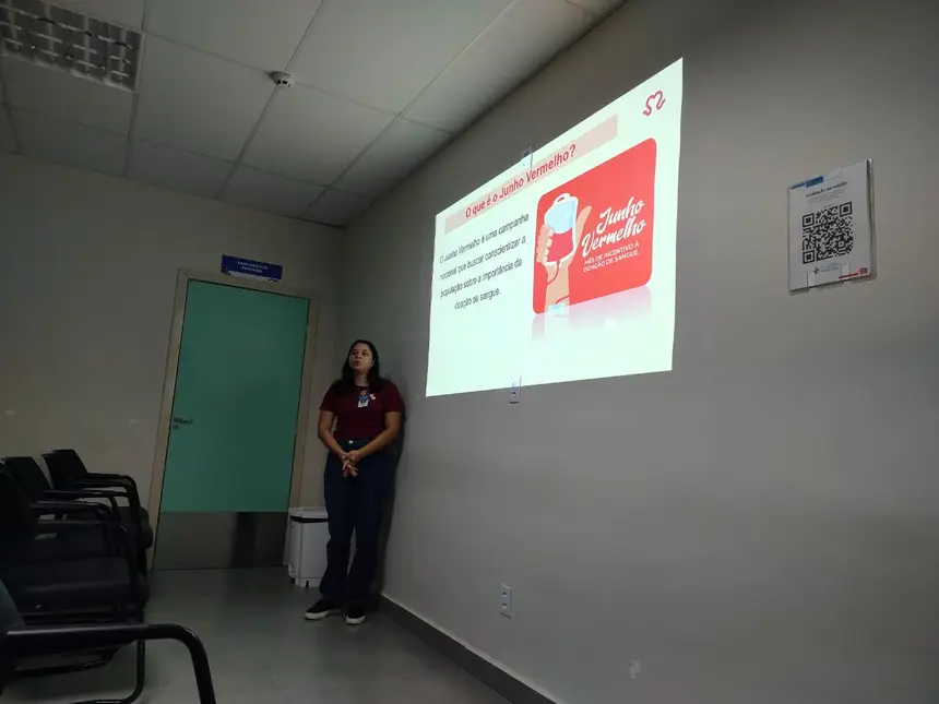 Vitória Souza, biomédica e coordenadora do evento