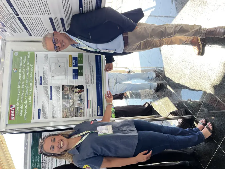Os veterinários Letícia e Joelson , do sudeste paraense.