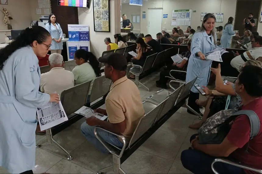 Também houve distribuição de panfletos sobre o uso do descartômetro