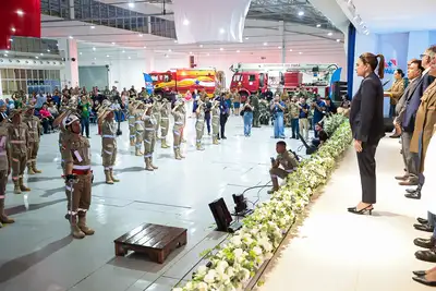 notícia: Governo do Pará realiza formatura do Curso de Formação de Praças do Corpo de Bombeiros em Santarém