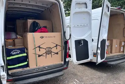 notícia: Sefa apreende drone agrícola avaliado em R$ 40 mil durante fiscalização em Marabá