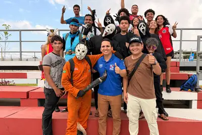 notícia: Arena Gamer do Mangueirão recebe visita da comunidade geek e reforça inclusão digital e esportiva