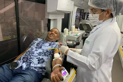 notícia: Hemopa leva campanha de doação de sangue ao Detran no bairro do Mangueirão em Belém