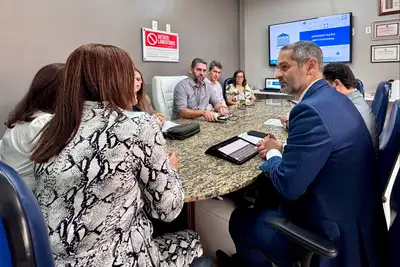 notícia: Gestores da Sespa se reúnem com direção da Santa Casa do Pará para alinhar projetos e investimentos