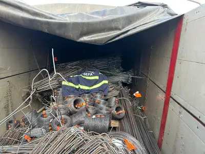 notícia: Sefa apreende 25 toneladas de vergalhões e arame com irregularidades fiscais em Cachoeira do Piriá