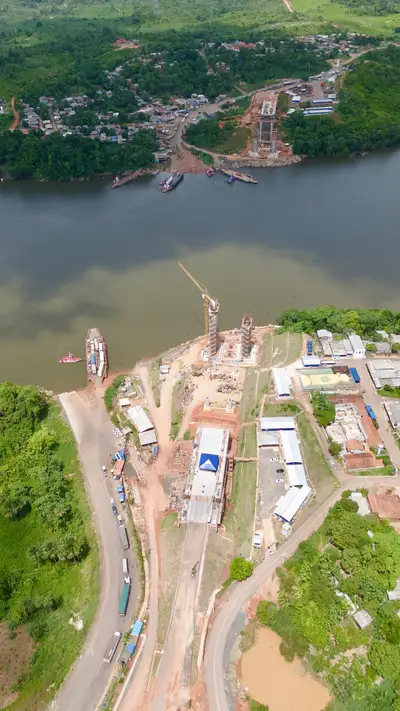 galeria: Obras da ponte sobre o rio Xingu DRONE Ft Roni Moreira AgPará