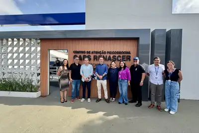 notícia: Gestores da Sespa visitam Hemopa e Caps Renascer e Amazônia, em Belém