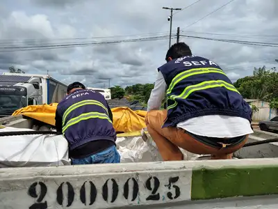 notícia: Sefa apreende equipamentos industriais e torres autoportantes