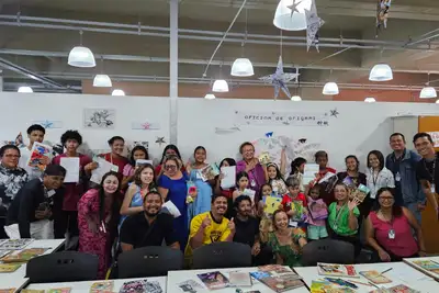 notícia: Jovens atendidos pela Usina da Paz Jurunas/Condor participam de imersão cultural na Biblioteca Arthur Vianna