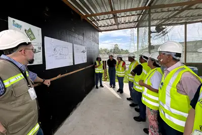 notícia: Moradores da Terra Firme visitam obras de modernização no sistema de água