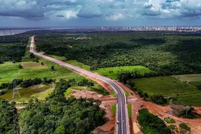 notícia: Avanço nas obras da Avenida Liberdade consolida novo eixo viário entre Belém, Ananindeua e Marituba