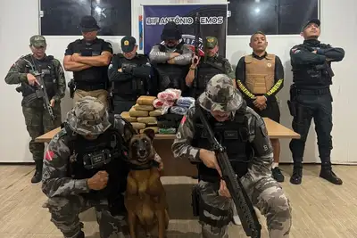 notícia: Base Integrada Fluvial Antônio Lemos intercepta mais de 26 quilos de drogas durante abordagem no Marajó