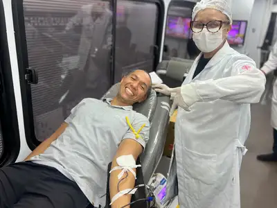 notícia: Fundação Hemopa e Sesma reforçam estoques de sangue com doação em unidade móvel