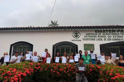 notícia: Com apoio da Emater, agricultores de São Domingos do Araguaia fornecem merenda escolar